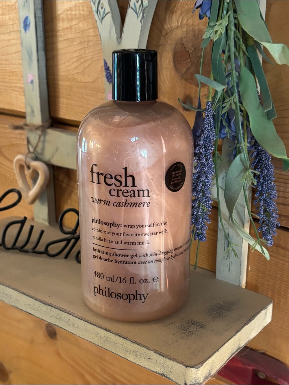 NEW Philosophy Fresh Cream Warm Cashmere 3 in 1 Bath & Shower Gel 16 oz.